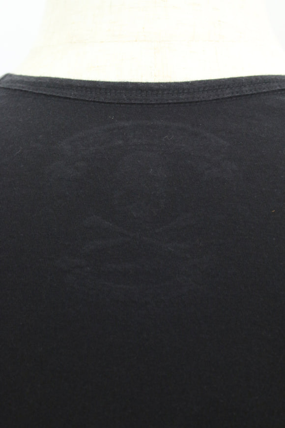 スカル柄プリントTシャツ(ブラック)