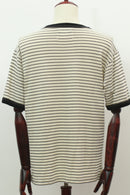 ボーダー半袖Tシャツ(ベージュ)