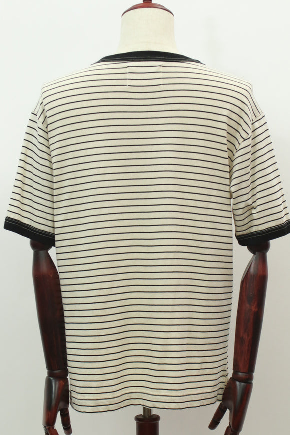 ボーダー半袖Tシャツ(ベージュ)