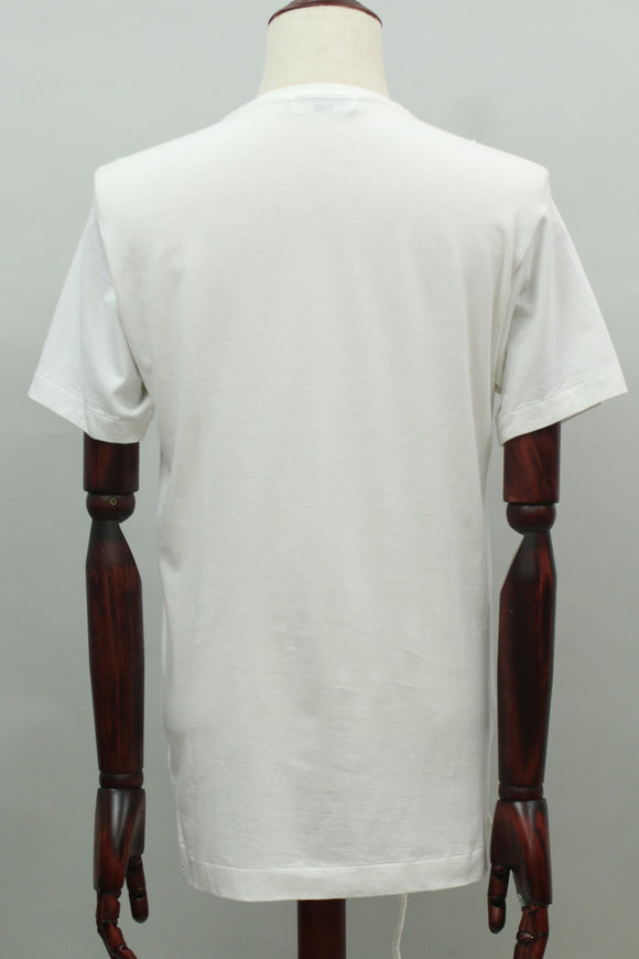 フリル サイドスリットTシャツ(ホワイト)