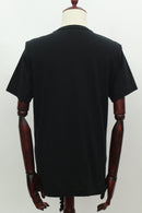 フリル サイドスリットTシャツ(ブラック)