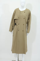 ノーカラートレンチコート(ベージュ)-1