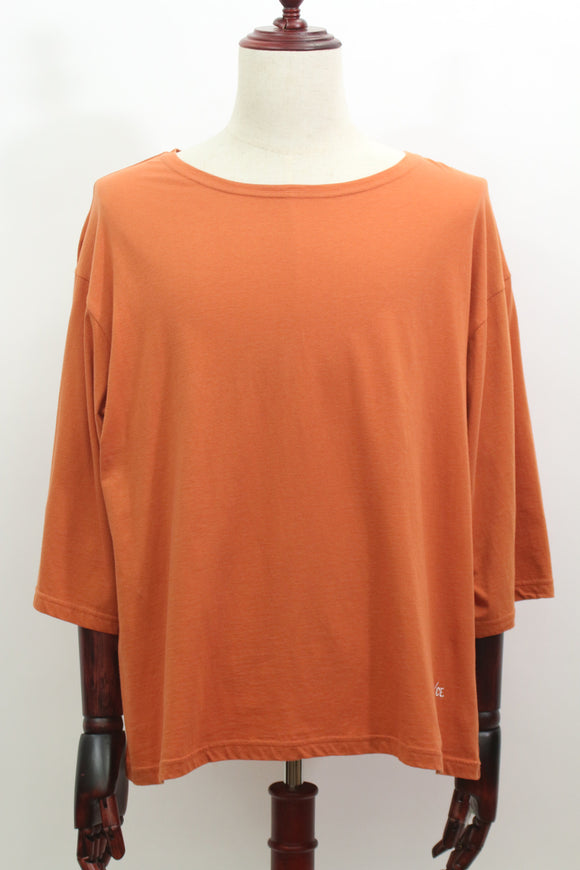 五分袖Tシャツ(オレンジ)