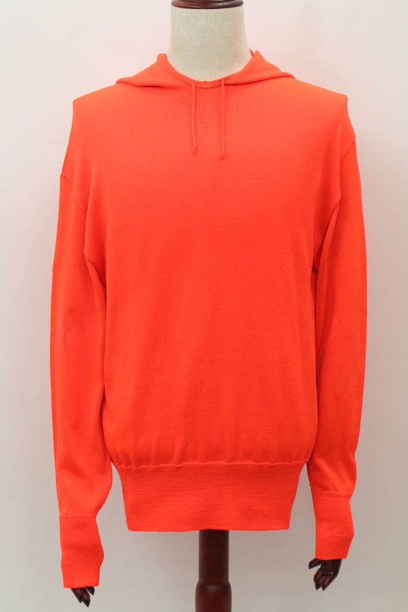 ネオンカラーニットパーカー(オレンジ)