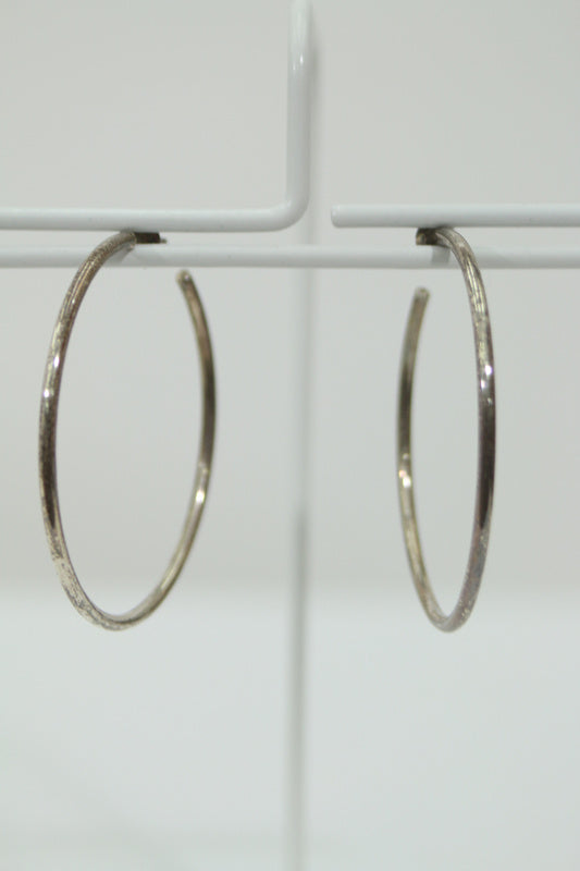 シルバーフープピアス(シルバー)