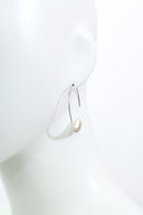 ドロップフープピアス(シルバー)