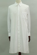 コットンサイドスリットロングシャツ(ホワイト)