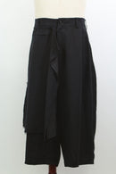 アシンメトリーワイドパンツ(ブラック)