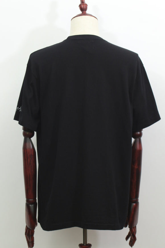 袖ロゴTシャツ(ブラック)