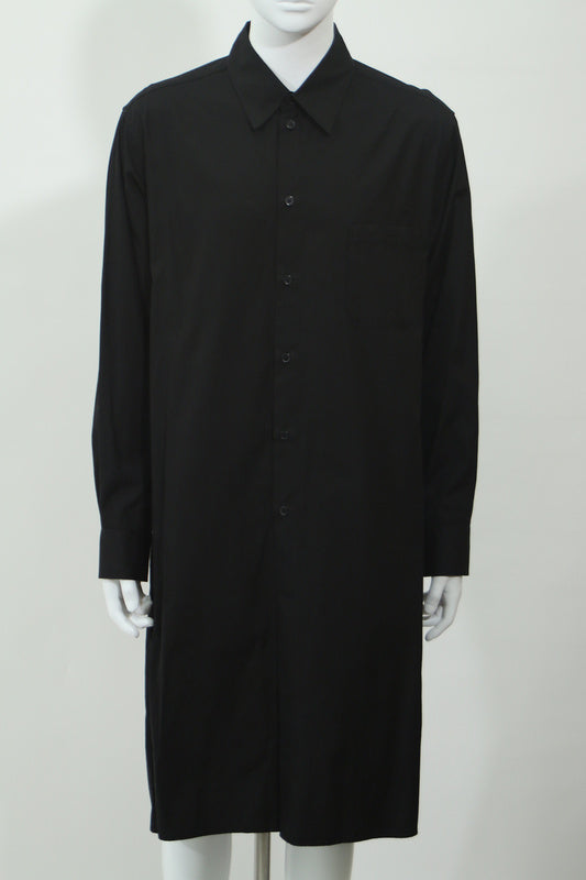 長袖ロングシャツ(ブラック)