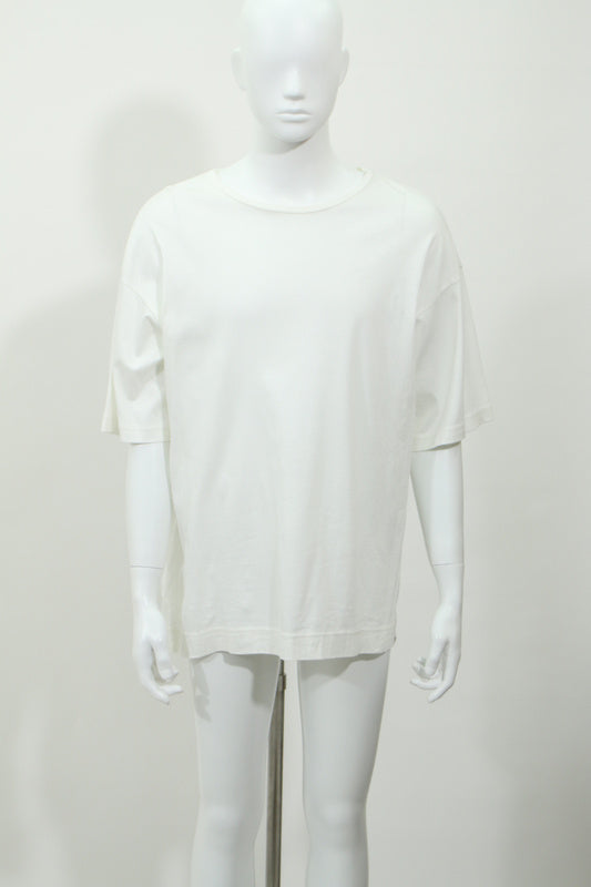 バックデザイン半袖Tシャツ(ホワイト)