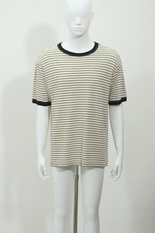 ボーダー半袖Tシャツ(ホワイト)