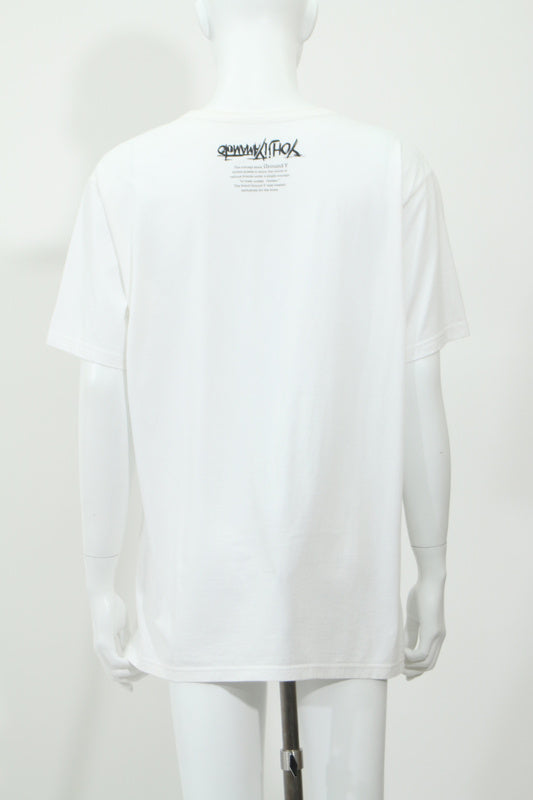 バックロゴプリント半袖Tシャツ(ホワイト)