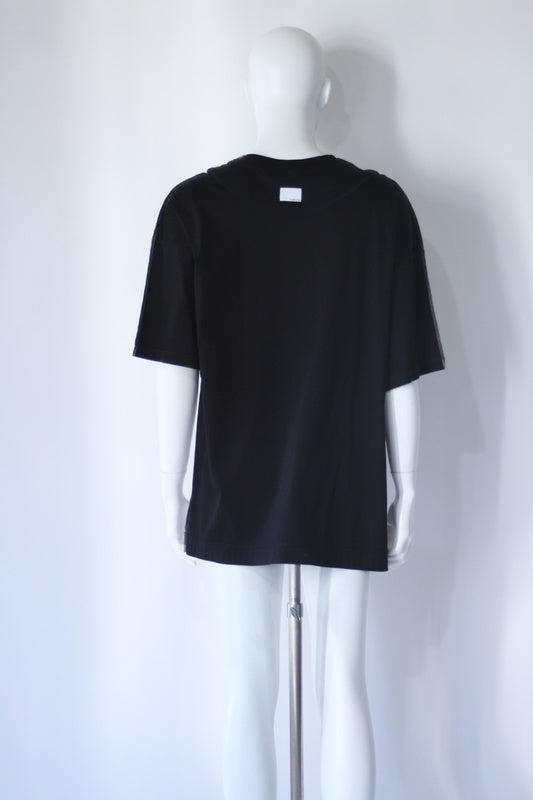 バイカラーワンポイントロゴTシャツ(グレー)