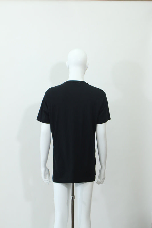 フリル付き半袖Tシャツ(ブラック)