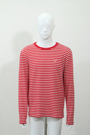 ボーダー長袖Tシャツ(レッド)-1