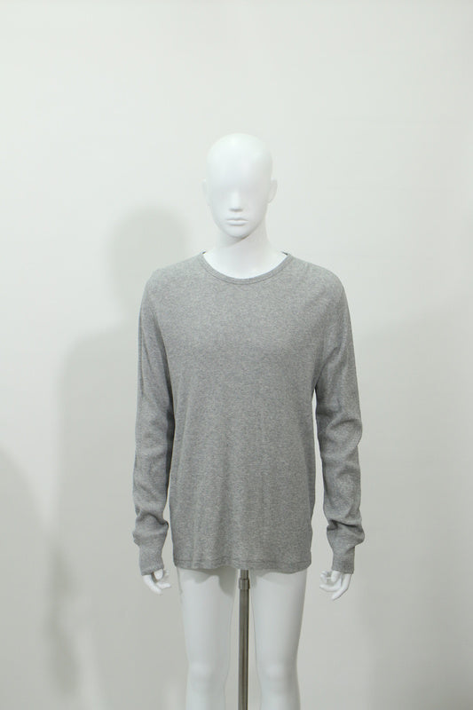 ワッフル長袖Tシャツ(グレー)