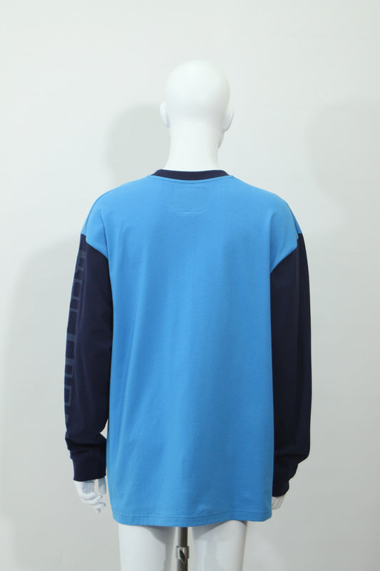 ラグラン長袖Tシャツ(ブルー)