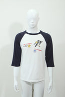 グラフィックラグランTシャツ(ホワイト)-1